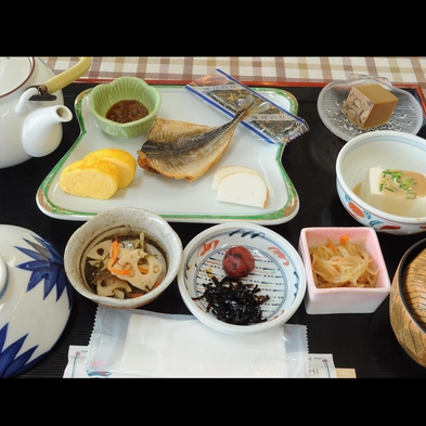 ◆焼き魚の「和食」、または地元の窯焼きパンの「洋食」♪【朝食付】